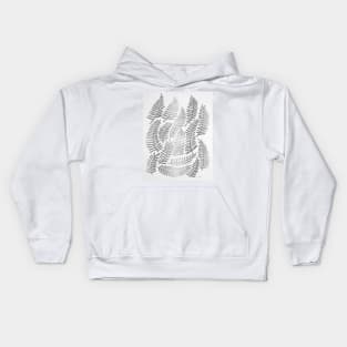 fronds silver Kids Hoodie